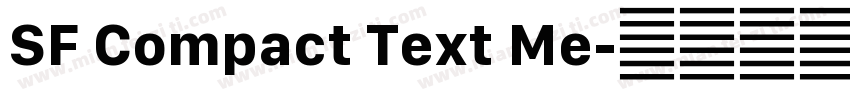 SF Compact Text Me字体转换
